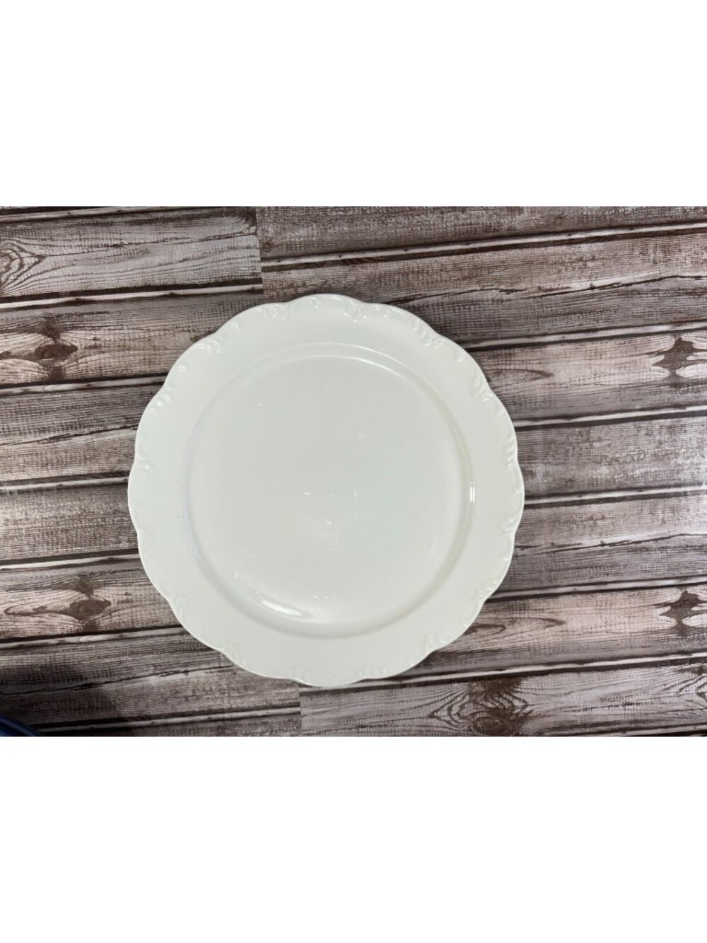 Rosenthal Monbijou All White Classic Rose Collection diner Plate 12"